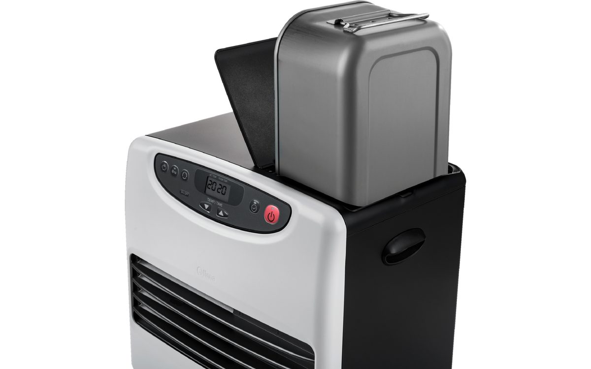 Dispozitiv de încălzire cu laser cu parafină Qlima SRE 9046 TC, alb mat, 4,65 kW