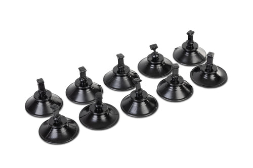 Set de ventuze pentru covorase termoizolante, 10 buc., negru