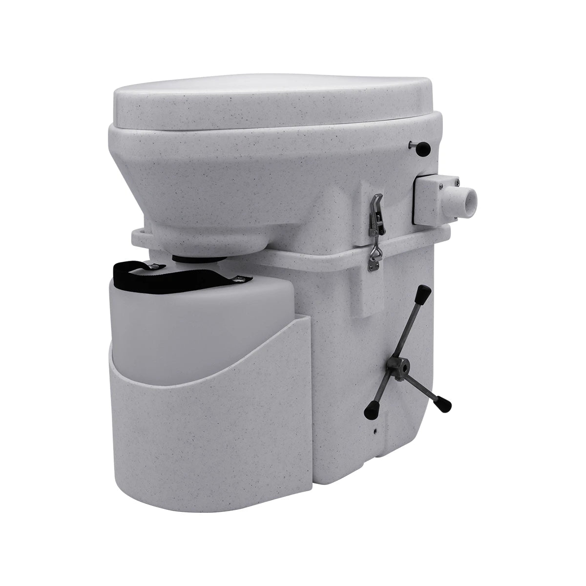 Toaleta cu compost Nature's Head® cu maner Tip „Paianjen” – pentru rulota, autorulota, camping sau camioane de expediție, 12V