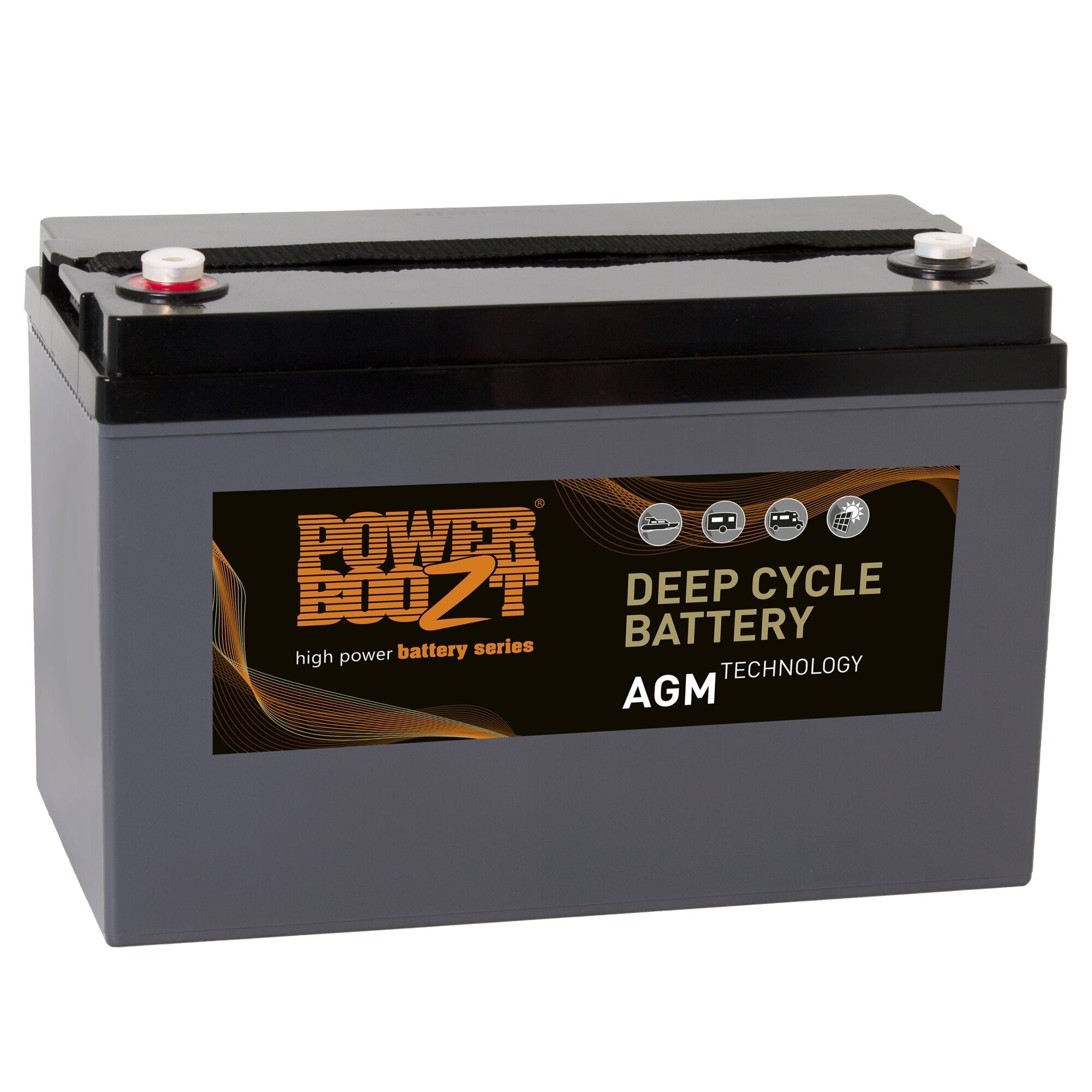 Acumulator AGM Powerboozt Cycle 110 - 150Ah - CampShop.ro
