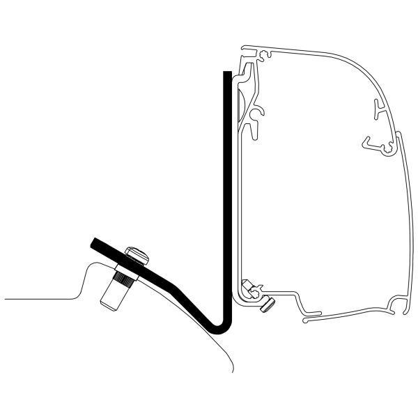 Adaptor montaj marchiza THULE seria 5 pentru MB Sprinter din anul model 2006/04 cu acoperiș rabatabil - CampShop.ro