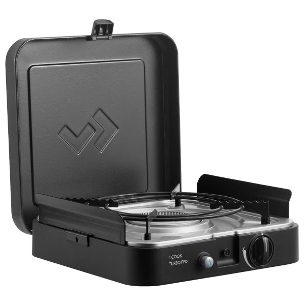 Aragaz pe gaz CADAC 1 Cook Turbo FFD cu un arzator si plita plata – camping si outdoor - CampShop.ro