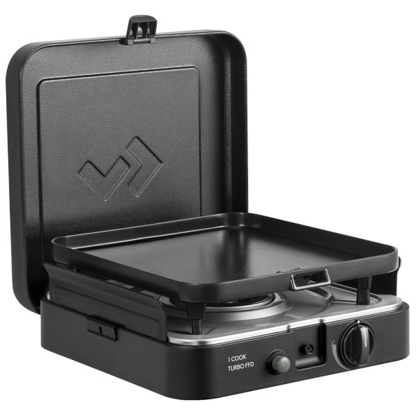 Aragaz pe gaz CADAC 1 Cook Turbo FFD cu un arzator si plita plata – camping si outdoor - CampShop.ro