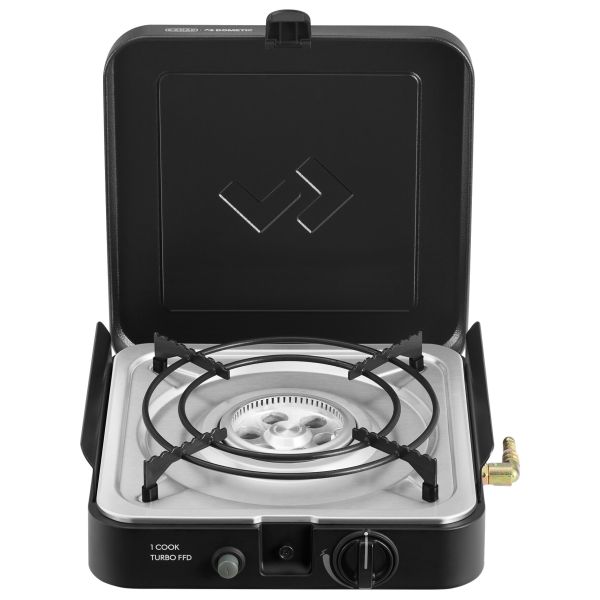 Aragaz pe gaz CADAC 1 Cook Turbo FFD cu un arzator si pot stand – camping si outdoor - CampShop.ro