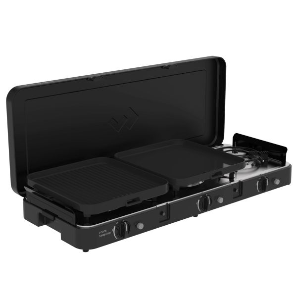 Aragaz pe gaz CADAC 3 Cook Turbo Deluxe cu trei arzatoare – camping si outdoor - CampShop.ro