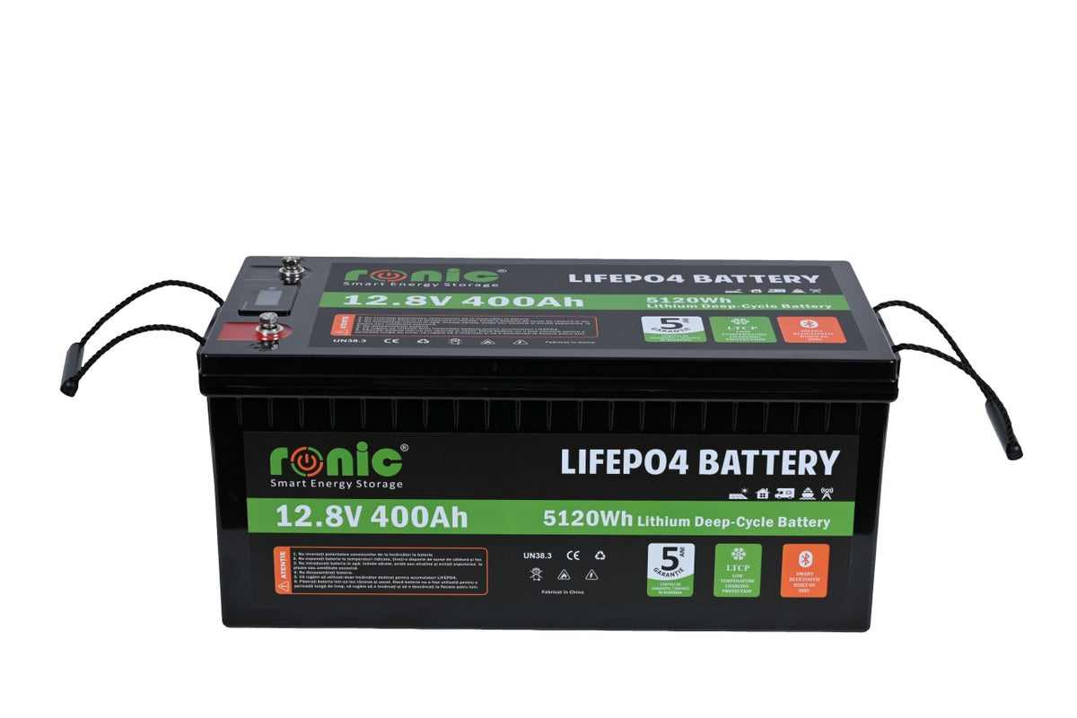 Baterie/Acumulator LiFePO4, 12.8V 400Ah, functie Bluetooth si LTCP, model RONIC HX12400N