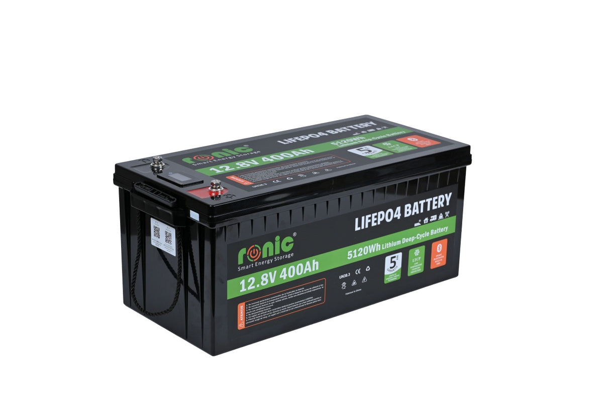 Baterie/Acumulator LiFePO4, 12.8V 400Ah, functie Bluetooth si LTCP, model RONIC HX12400N