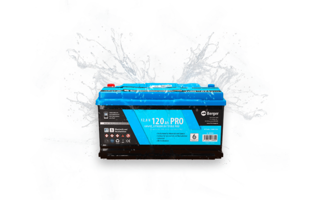 Baterie cu litiu Berger LiFePO4 PRO 120 Ah 12V cu Bluetooth (cu incalzire) - CampShop.ro