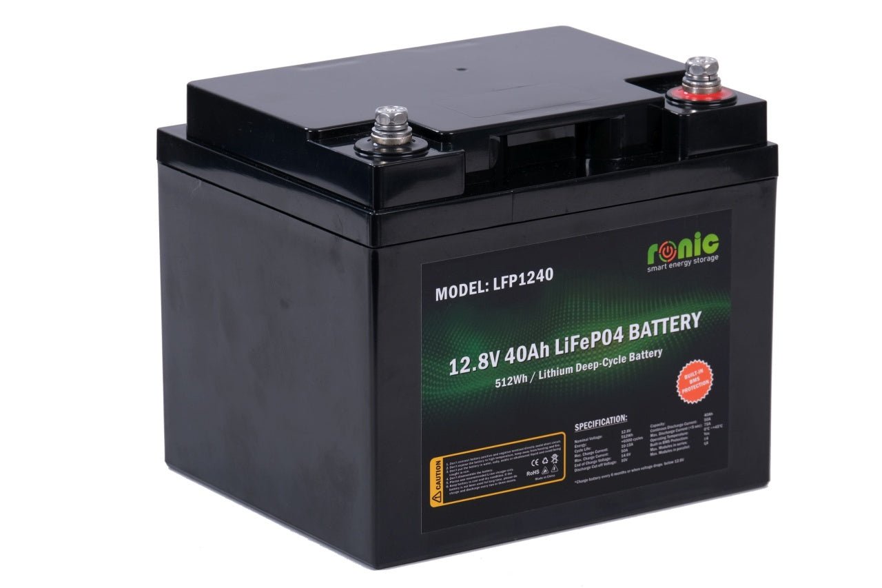 Baterie/Acumulator RONIC LiFePO4, 12.8V 40Ah, model LFP1240 - CampShop.ro