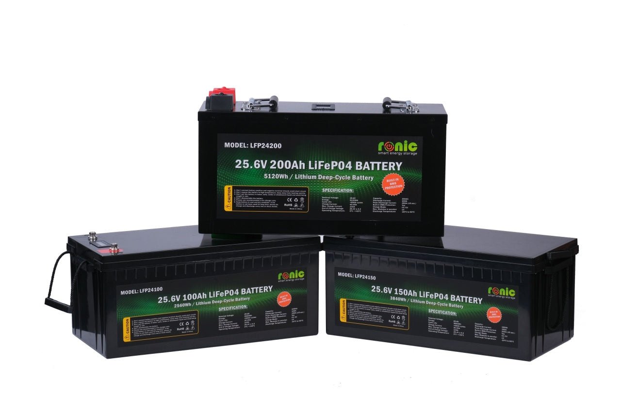 Baterie/Acumulator RONIC LiFePO4, 25.6V 100Ah, model LFP24100 - CampShop.ro