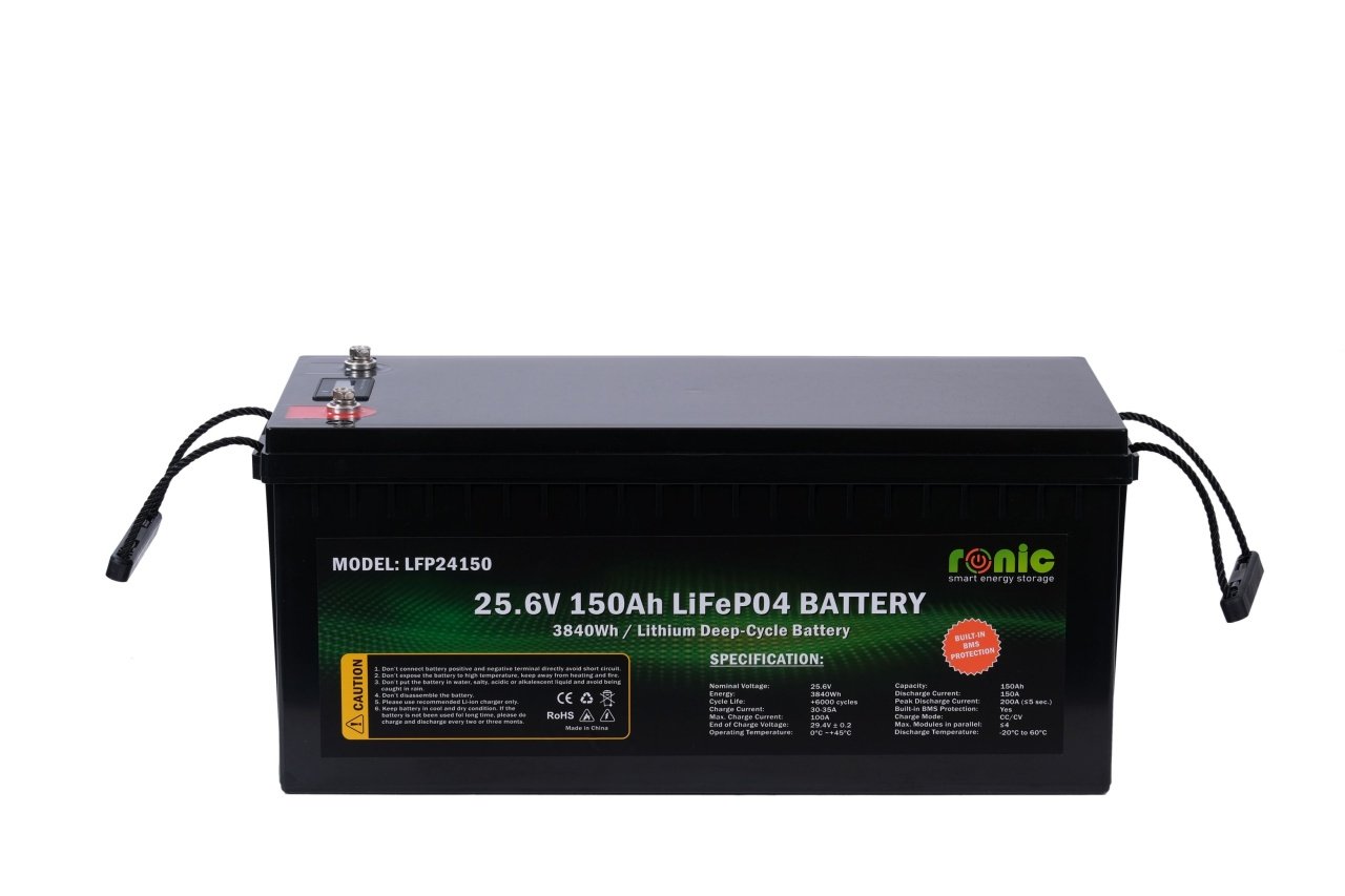 Baterie/Acumulator RONIC LiFePO4, 25.6V 150Ah, model LFP24150 - CampShop.ro