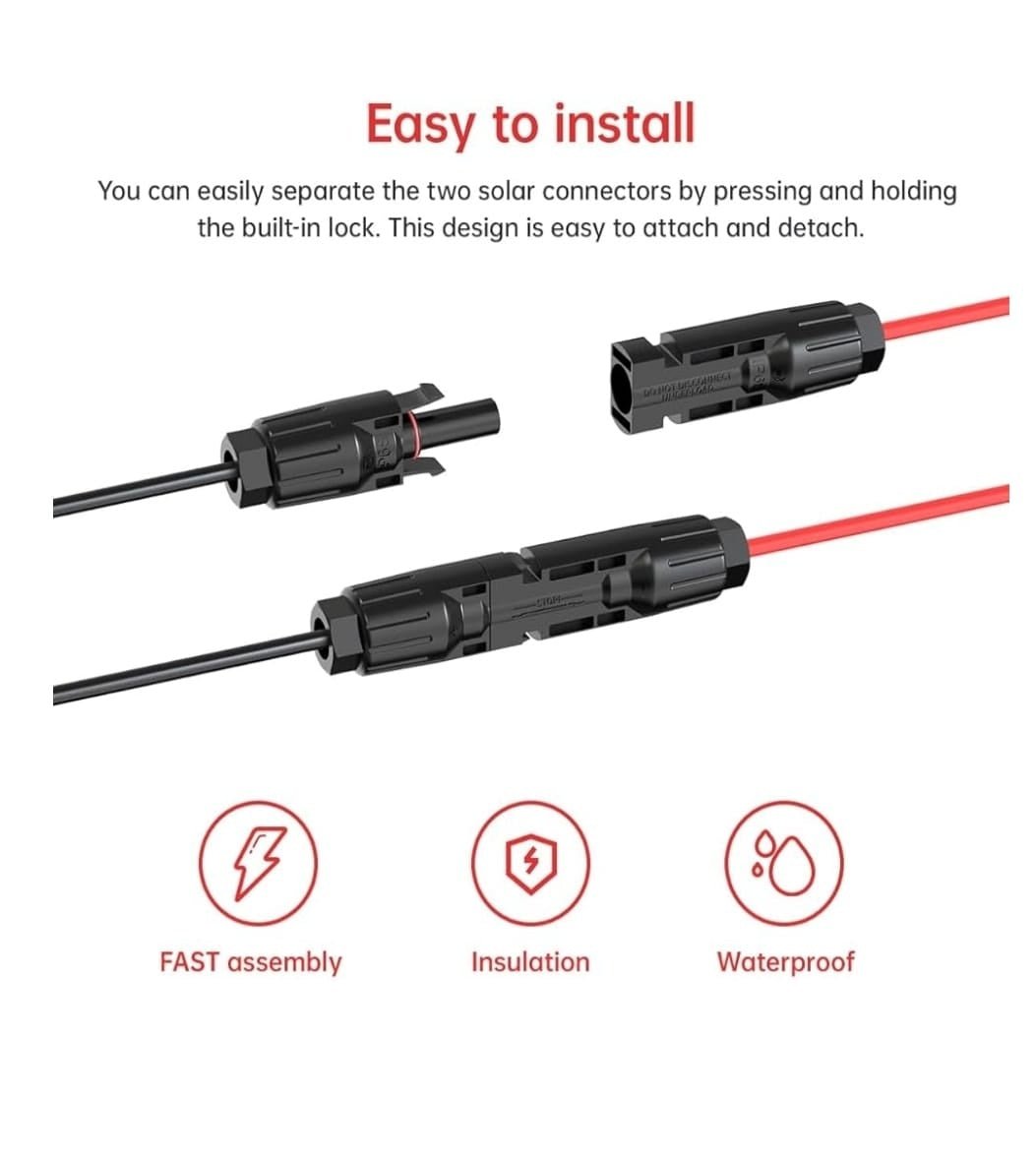 Cablu extensie 3 metri, conectori MC4 la mufa XT60, RONIC - CampShop.ro