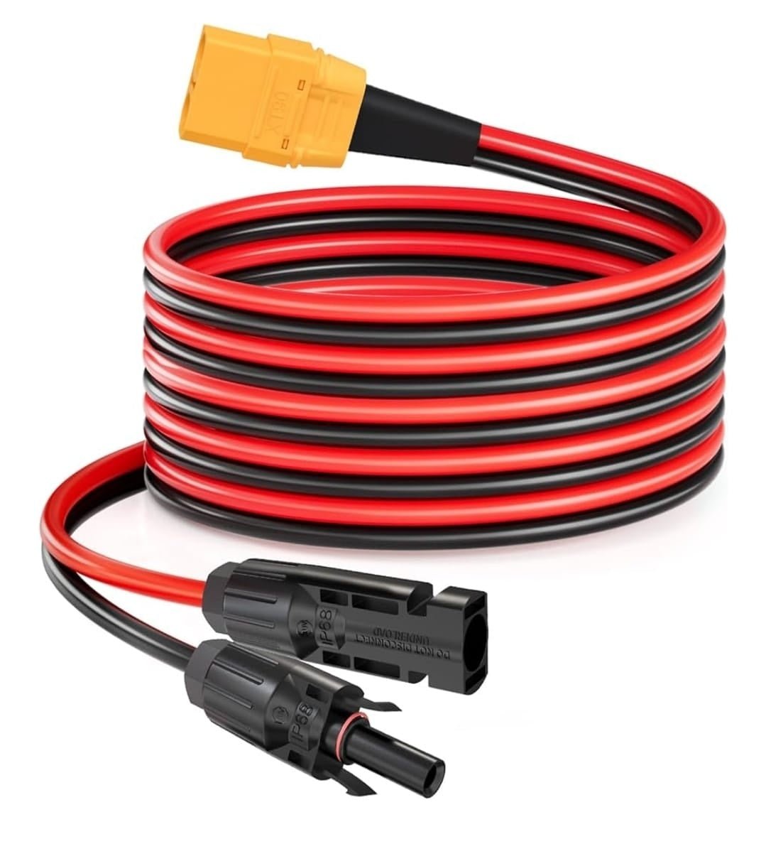 Cablu extensie 3 metri, conectori MC4 la mufa XT60, RONIC - CampShop.ro