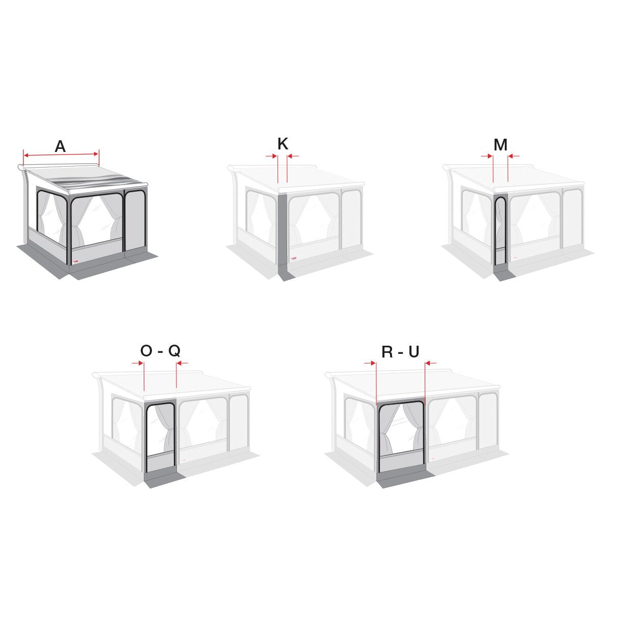 Cort pentru marchiza FIamma Privacy room F80 300 Ducato - CampShop.ro