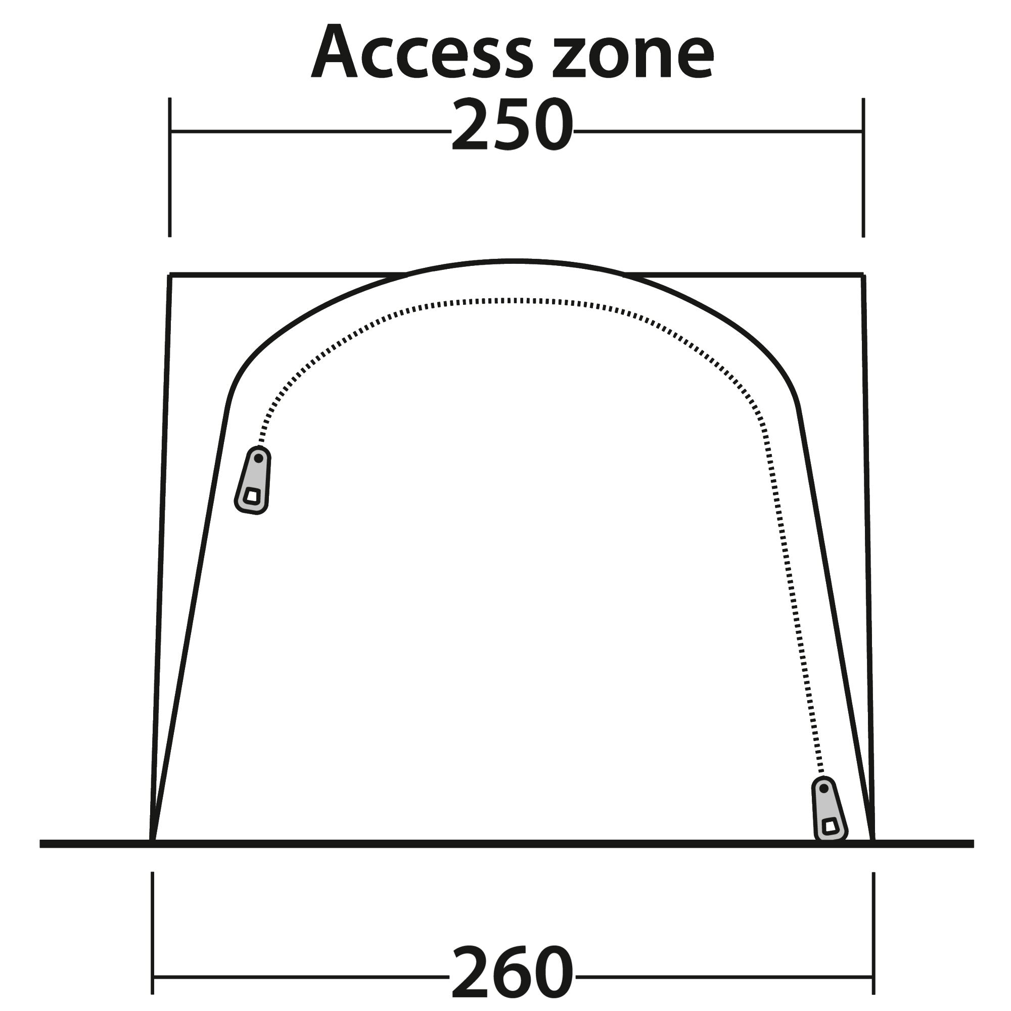 Cort pentru VAN Outwell Newburg 160 - 260 x 210 x 160 cm - CampShop.ro