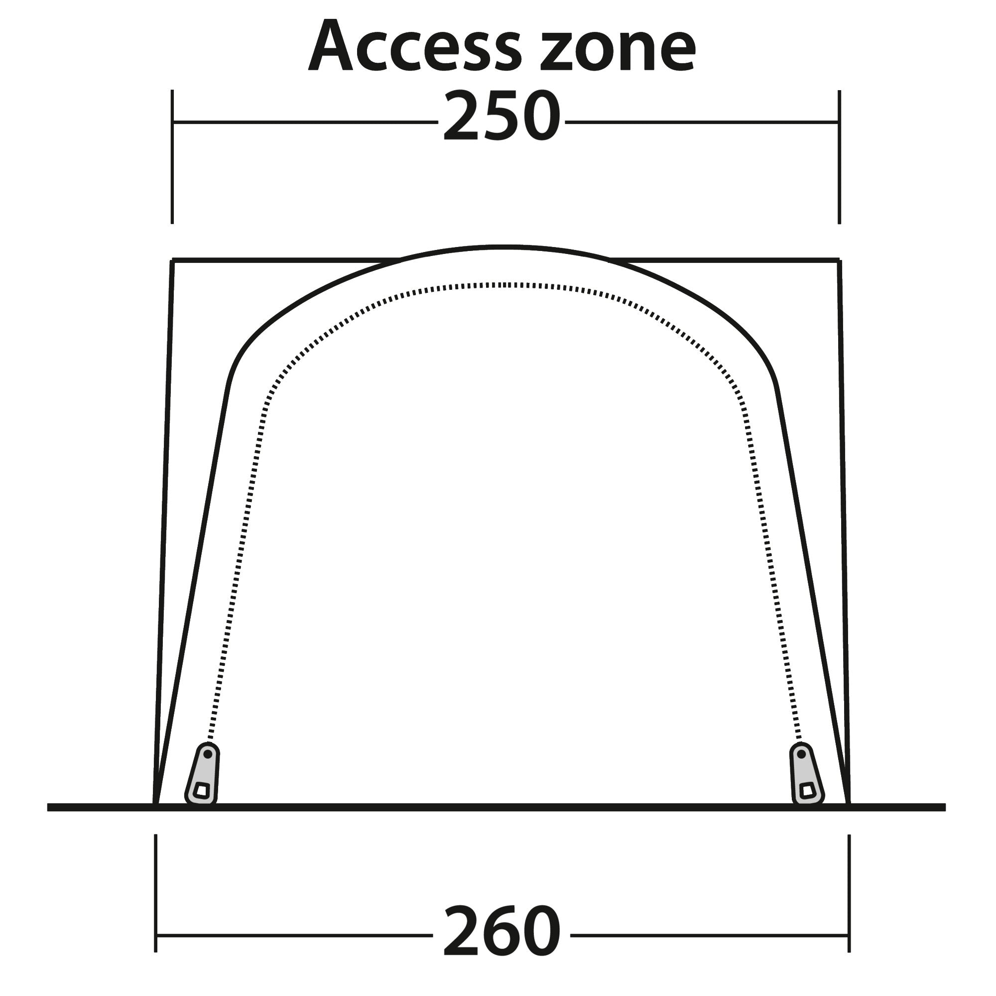 Cort pentru VAN Outwell Newburg 160 Air 260 x 210 x 160 cm - CampShop.ro