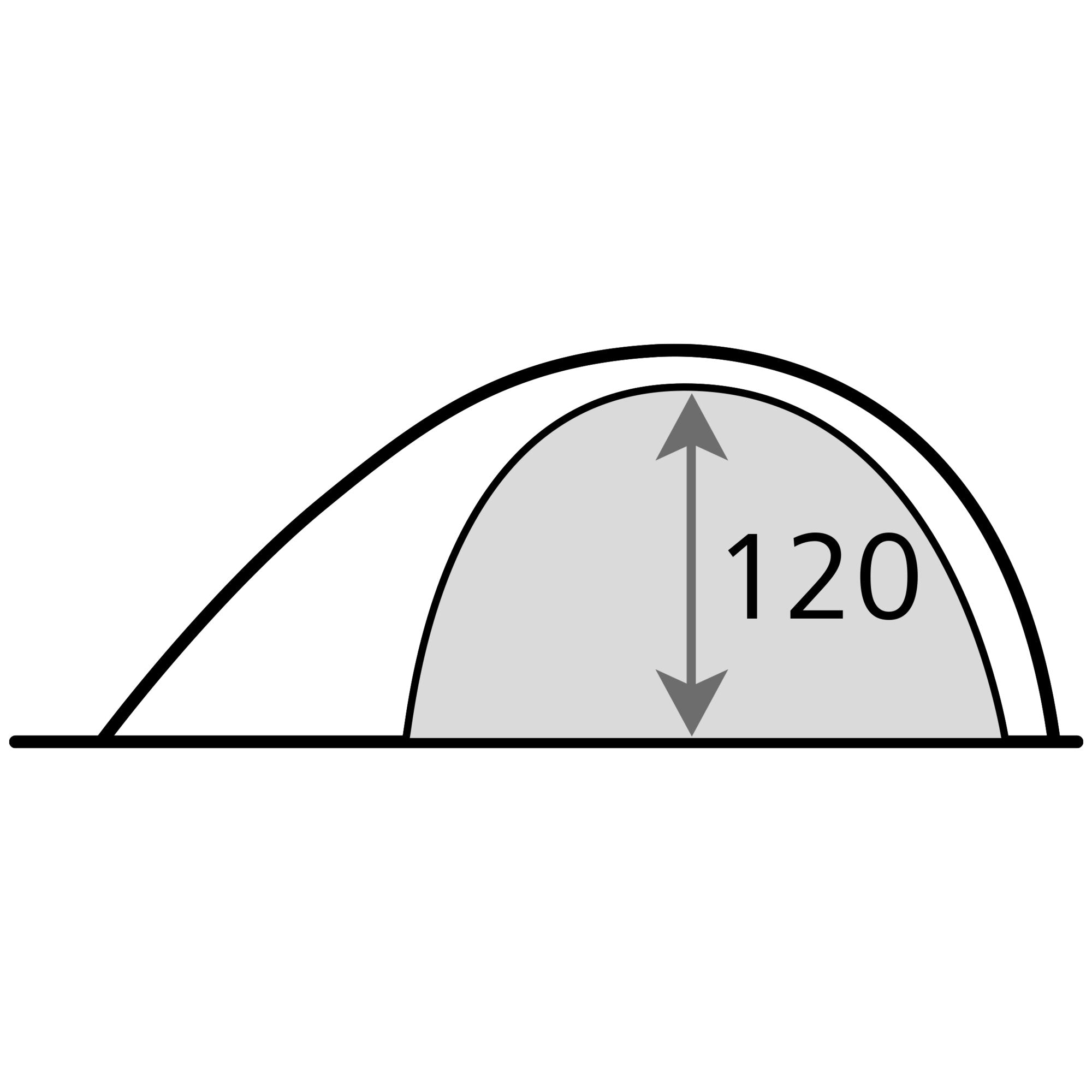 Cort tip dom/iglu High Peak Kiruna 3 290 x 125 x 190 cm - CampShop.ro