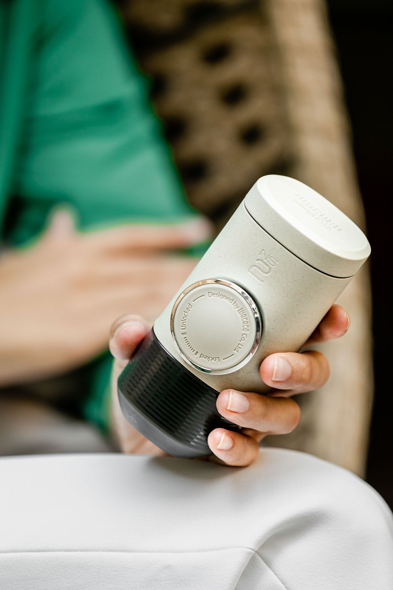 Espressor portabil, manual, pentru cafea, cu capsule, WACACO Minipresso NS2, compatibil NESPRESSO - CampShop.ro