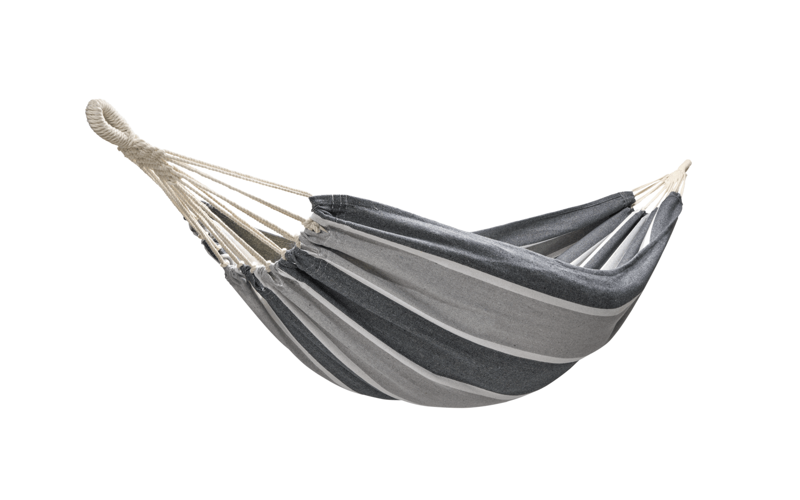 Hamac de camping/plaja cu sustinere maxima 100 kg BERGER gri - CampShop.ro