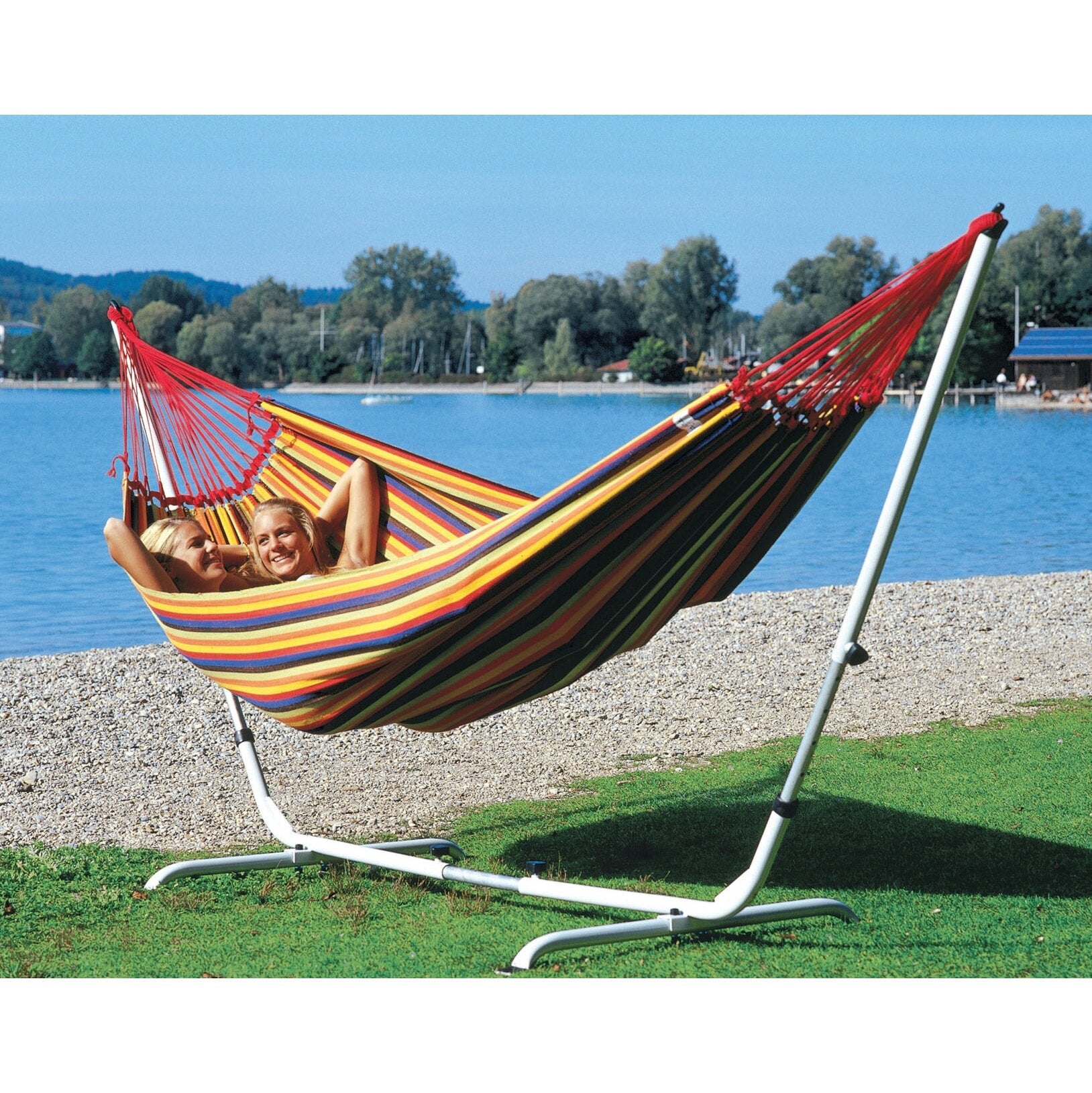 Hamac de camping/plaja cu sustinere maxima 200 kg, Amazonas Paradiso Tropical - CampShop.ro