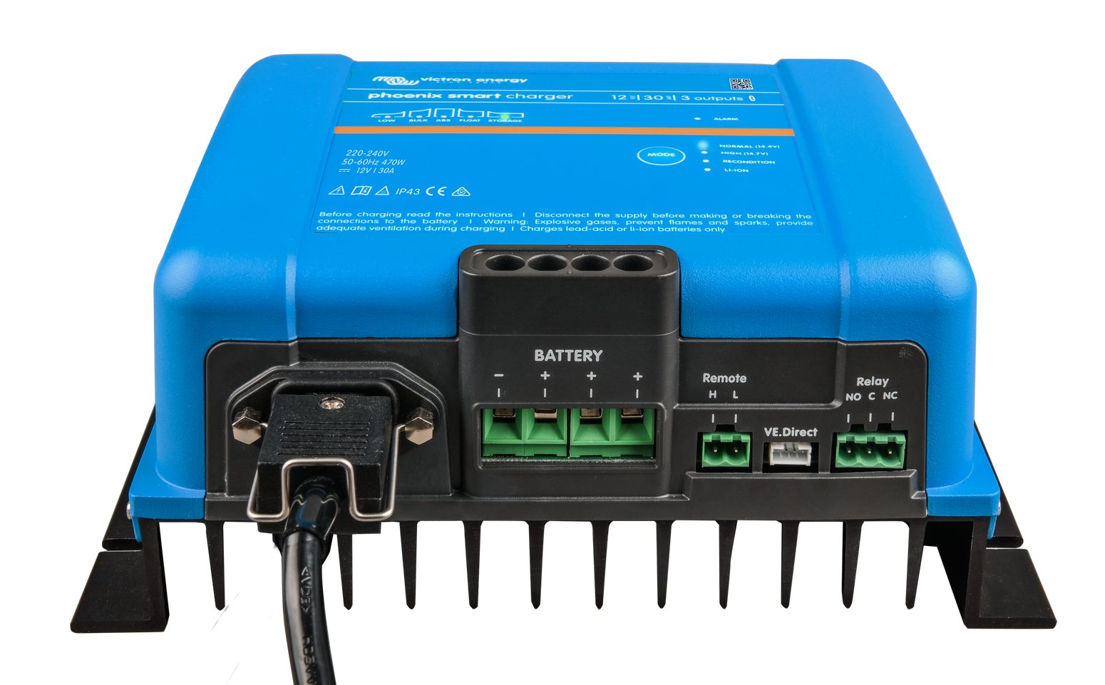 Incarcator de retea Victron Energy Phoenix Smart IP43 Charger 12/30 (3) 120/240V - CampShop.ro