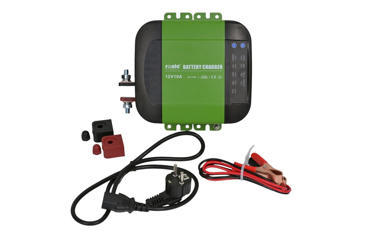 Incarcator / Redresor Inteligent pentru Acumulatori LiFePO4/AGM/GEL, 12V si 12.8V, 10A, Model RONIC HK-1210B - CampShop.ro