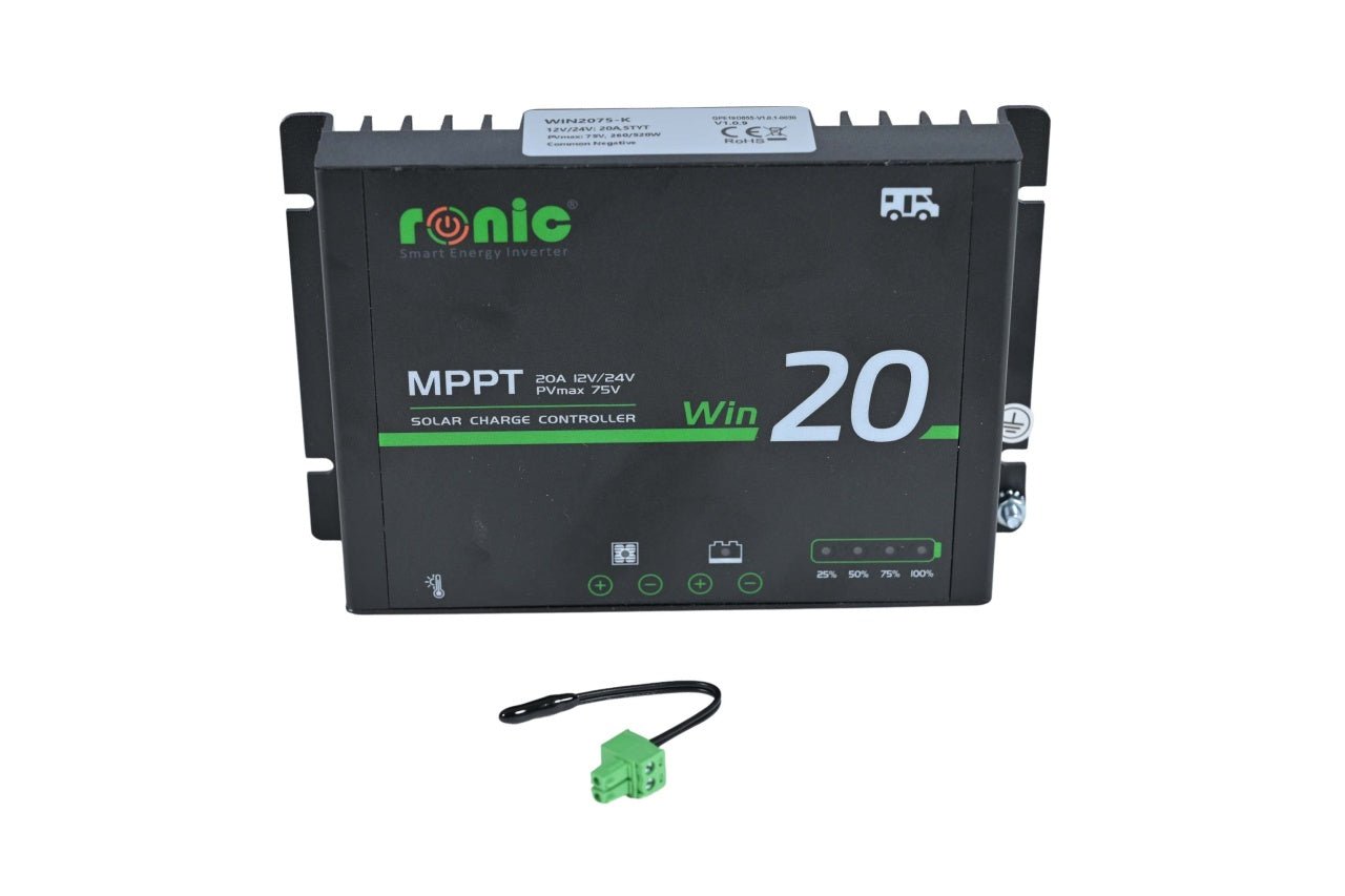 Incarcator/Controler/Regulator Incarcare Solara RONIC WIN2075 - K, Bluetooth, 20A, 12V/24V - CampShop.ro