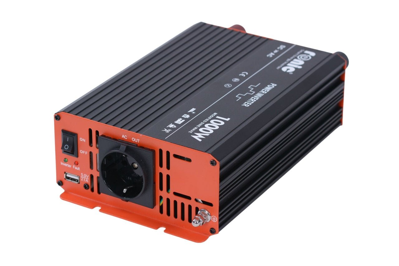 Invertor DC - AC cu Sinus Modificat, 12V - 230V, model RONIC KS1000M, 1000W/2000W - CampShop.ro