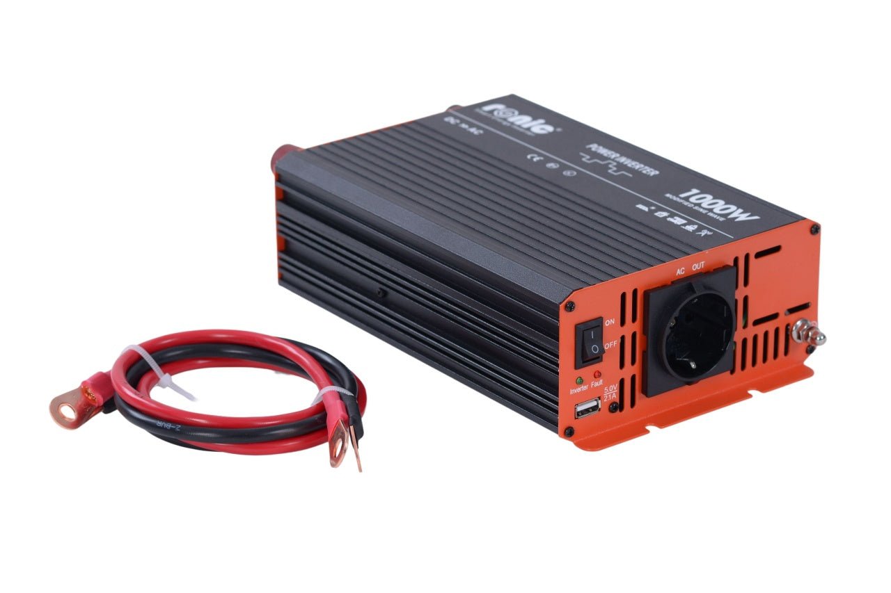 Invertor DC - AC cu Sinus Modificat, 12V - 230V, model RONIC KS1000M, 1000W/2000W - CampShop.ro