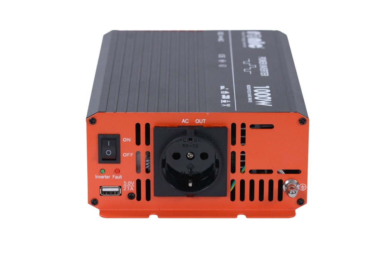 Invertor DC - AC cu Sinus Modificat, 12V - 230V, model RONIC KS1000M, 1000W/2000W - CampShop.ro