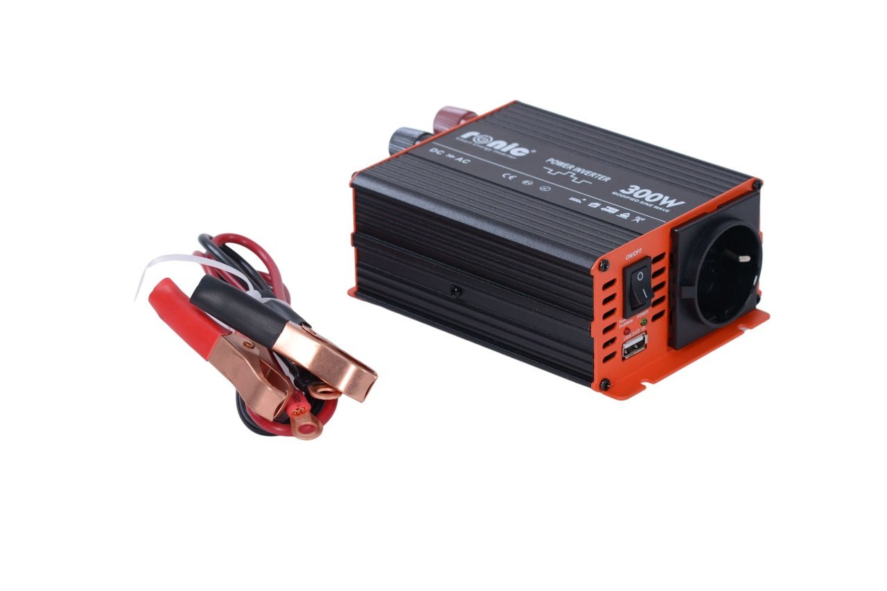 Invertor DC - AC cu Sinus Modificat, 12V - 230V, model RONIC KS300M, 300W/600W - CampShop.ro