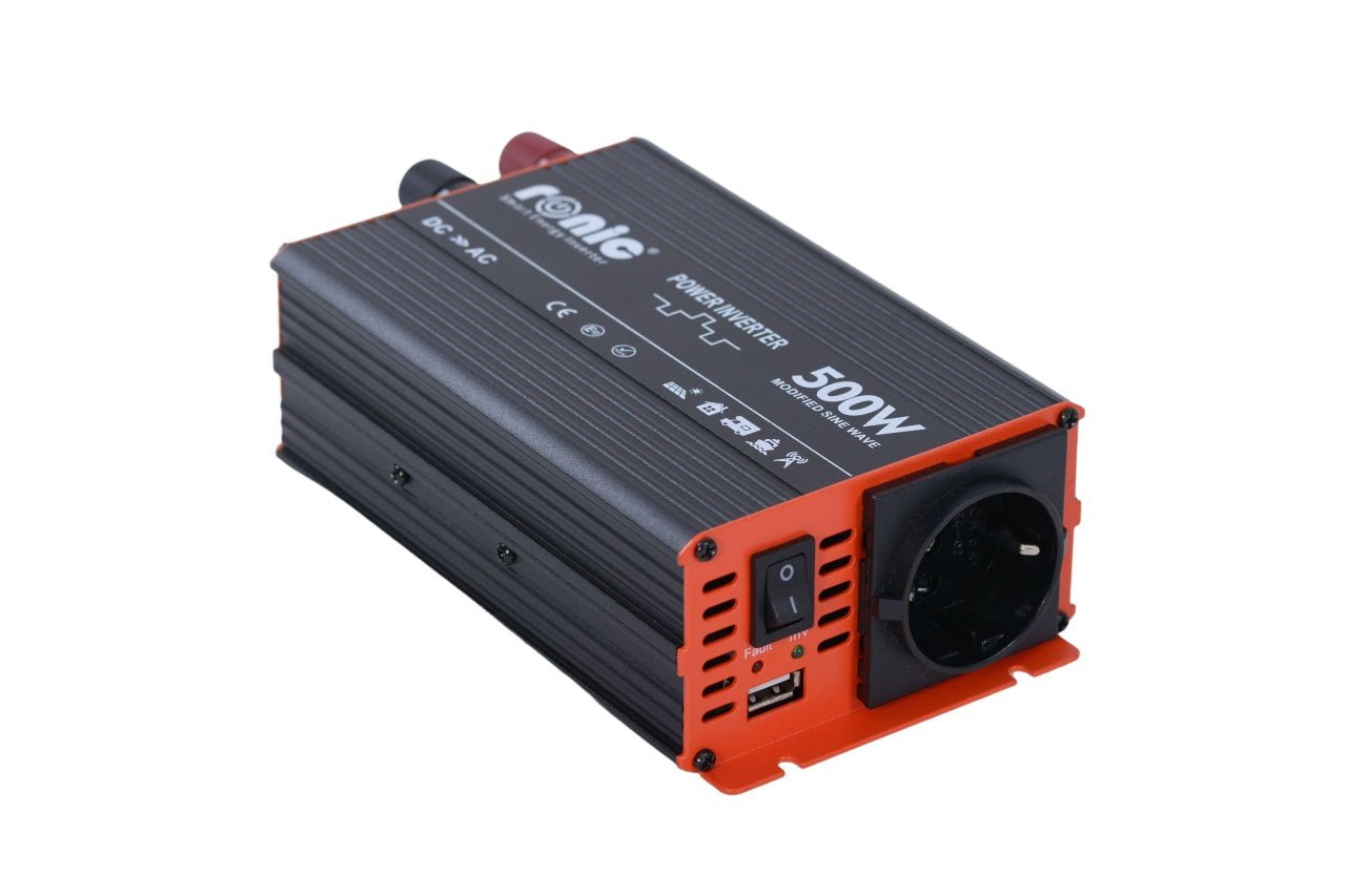 Invertor DC - AC cu Sinus Modificat, 12V - 230V, model RONIC KS500M, 500W/1000W - CampShop.ro