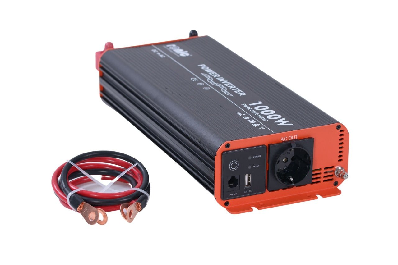 Invertor DC - AC cu Sinus PUR, 12V - 230V, model RONIC RS1000P, 1000W/2000W - CampShop.ro