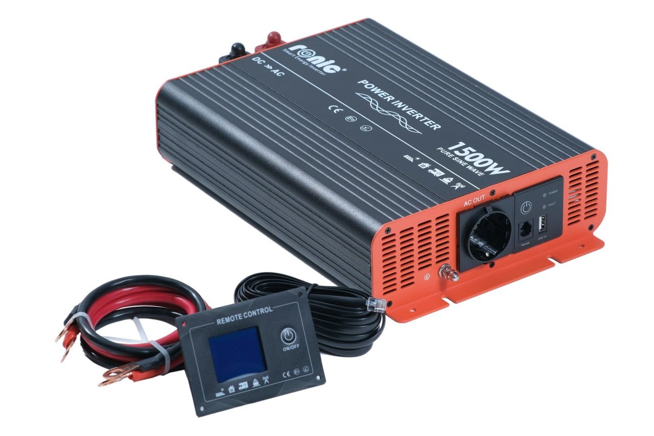 Invertor DC - AC cu Sinus PUR, 12V - 230V, model RONIC RS1500P, 1500W/3000W - CampShop.ro