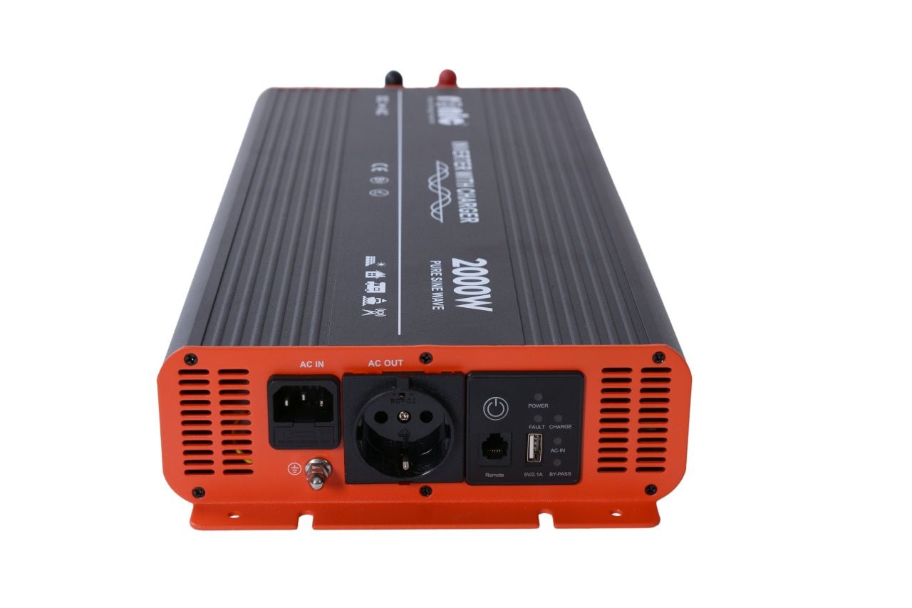 Invertor DC - AC cu Sinus PUR, 12V - 230V, model RONIC RSC2000P, 2000W/4000W - CampShop.ro