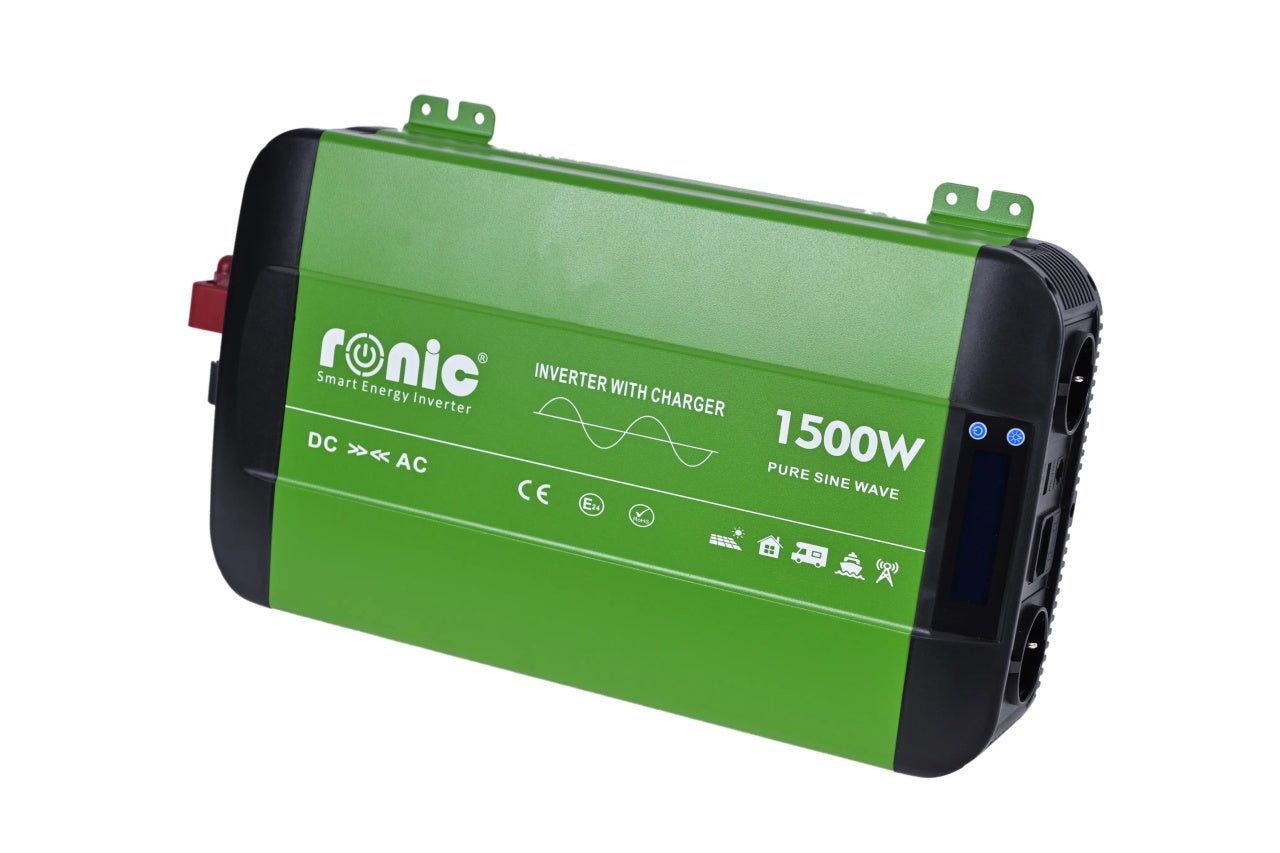 Invertor DC - AC cu Sinus PUR + Incarcator AC + Transfer Prioritate Automat, 12V - 230V, model RONIC HKC1500P, 1500W/3000W - CampShop.ro