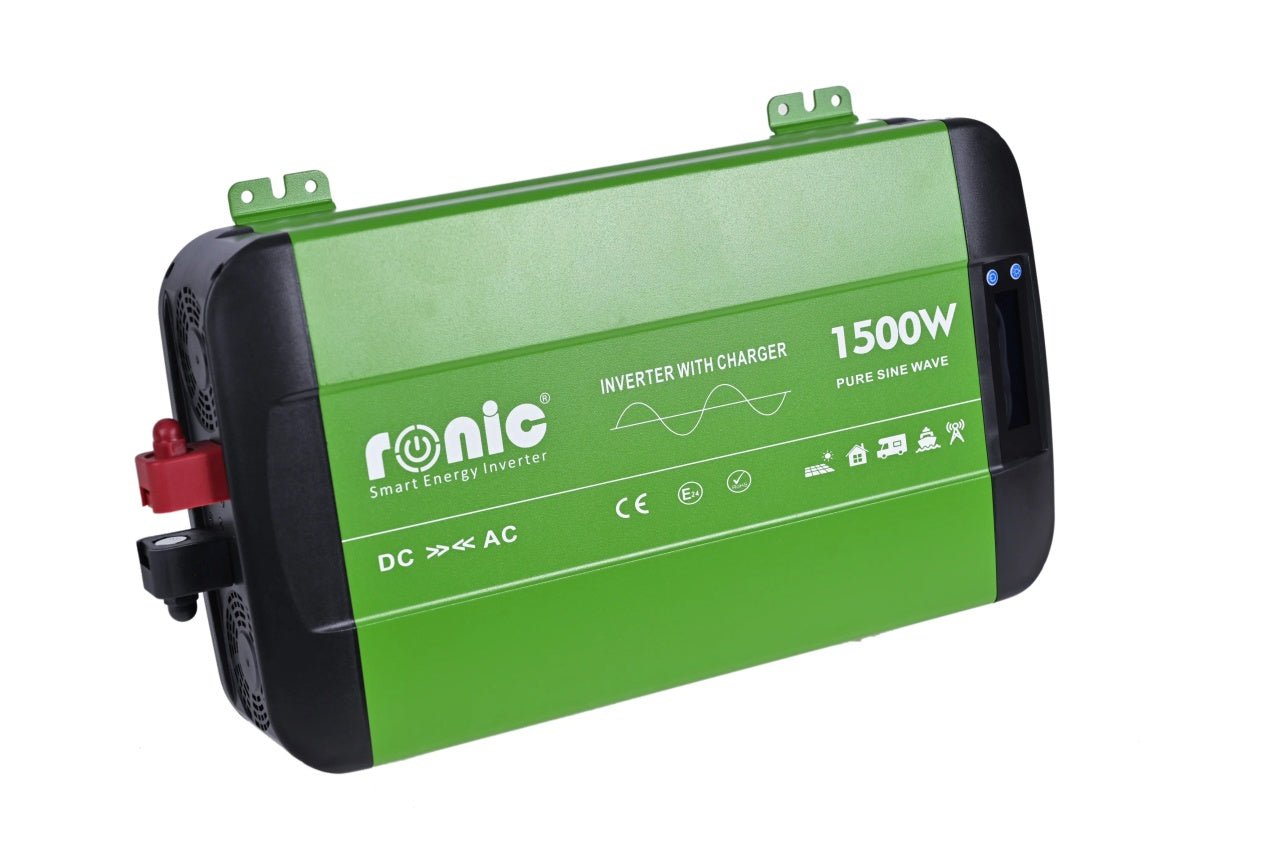 Invertor DC - AC cu Sinus PUR + Incarcator AC + Transfer Prioritate Automat, 12V - 230V, model RONIC HKC1500P, 1500W/3000W - CampShop.ro