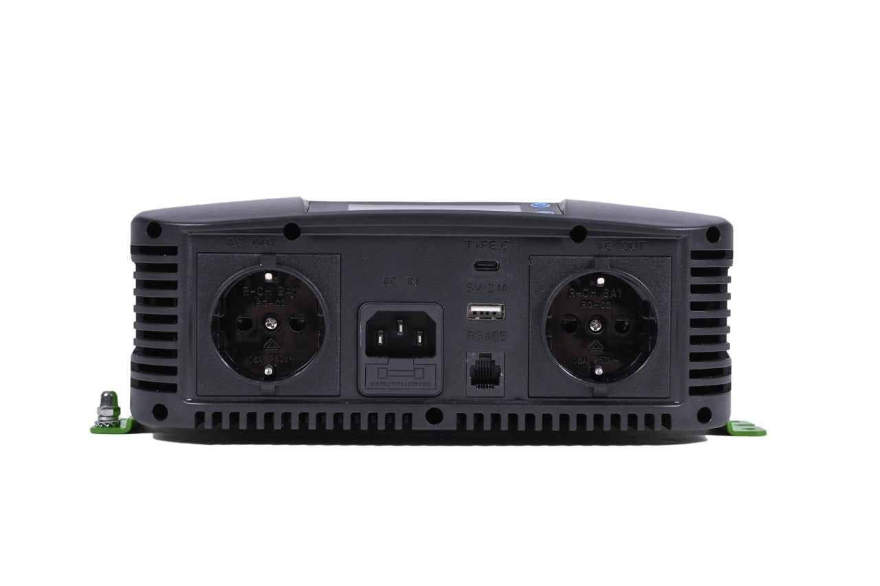 Invertor DC - AC cu Sinus PUR + Incarcator AC + Transfer Prioritate Automat, 12V - 230V, model RONIC HKC1500P, 1500W/3000W - CampShop.ro