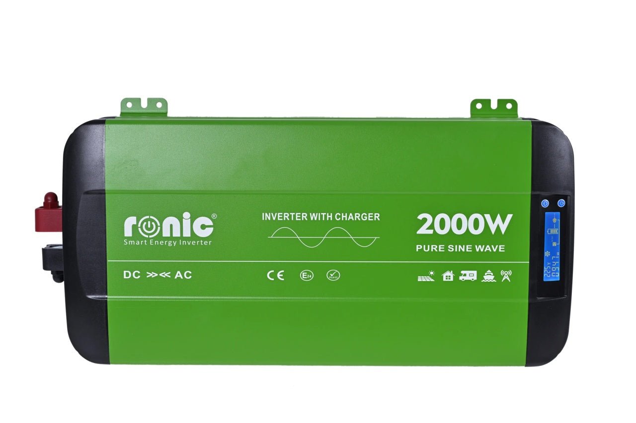 Invertor DC - AC cu Sinus PUR + Incarcator AC + Transfer Prioritate Automat, 12V - 230V, model RONIC HKC2000P, 2000W/4000W - CampShop.ro