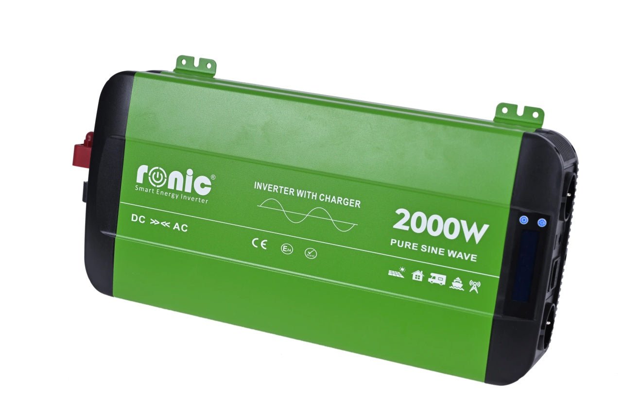 Invertor DC - AC cu Sinus PUR + Incarcator AC + Transfer Prioritate Automat, 12V - 230V, model RONIC HKC2000P, 2000W/4000W - CampShop.ro