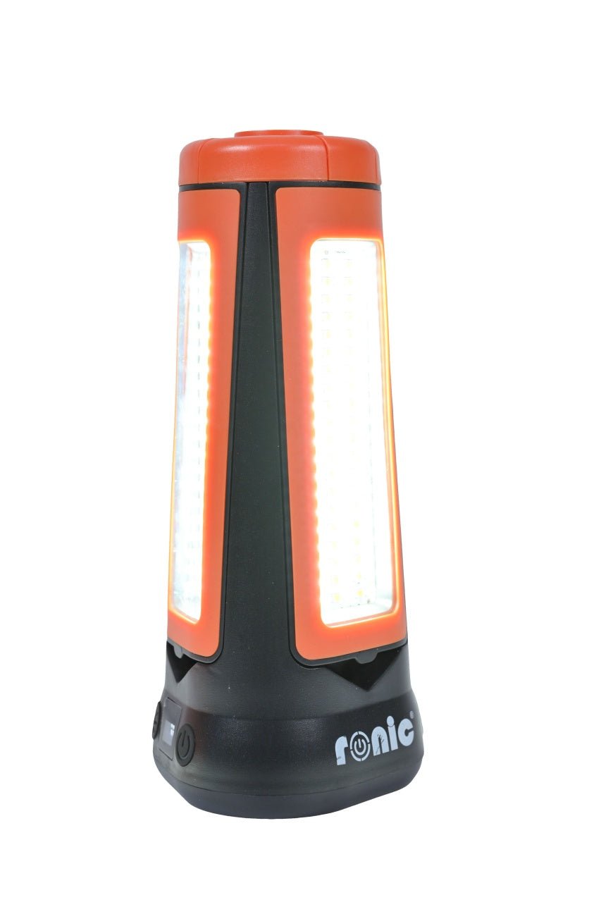 Lanterna/Proiector solar LED, stand tripod aluminiu extensibil 2.1 metri, RONIC CY300 - CampShop.ro