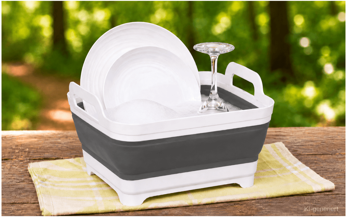 Lavoar pliabil Berger cu orificiu de evacuare a apei 30 x 30 x 20 cm - CampShop.ro