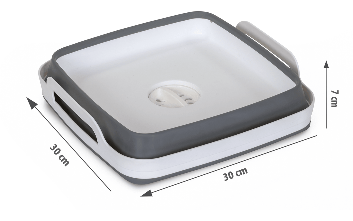 Lavoar pliabil Berger cu orificiu de evacuare a apei 30 x 30 x 20 cm - CampShop.ro