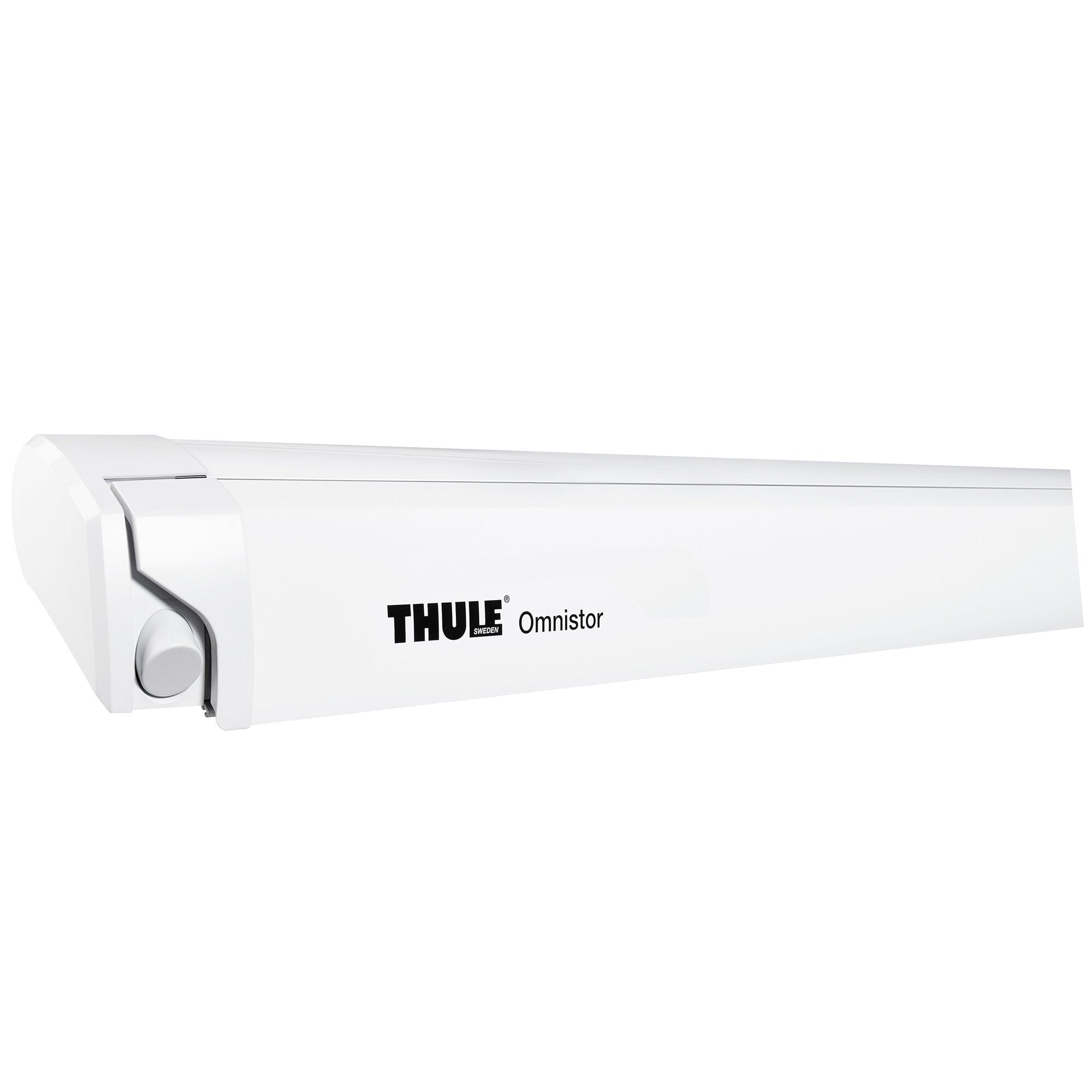Marchiza / copertina Thule Omnistor 9200 cu motor de 230 volți, carcasă albă, panza gri - CampShop.ro