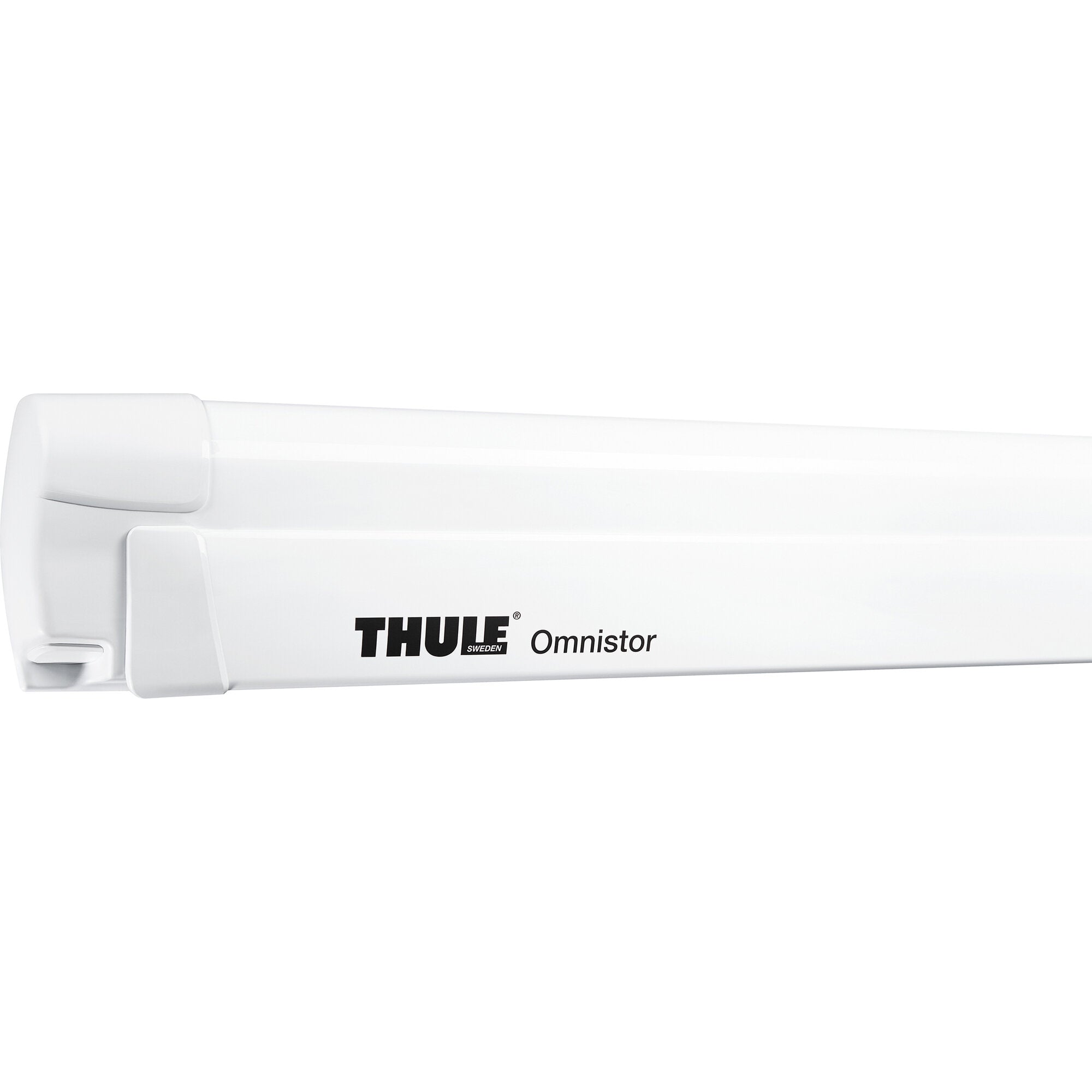 Marchiza Thule Omnistor 8000 cu motor, 230 volți, carcasă albă, panza gri - CampShop.ro