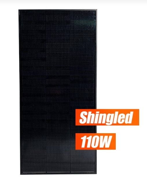 Panou Solar Monocristalin Rulote/Ambarcatiuni Full Black 110W, RONIC - CampShop.ro