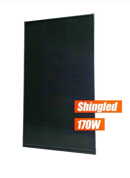 Panou Solar Monocristalin Rulote/Ambarcatiuni, Full Shingled Black 170W, RONIC - CampShop.ro