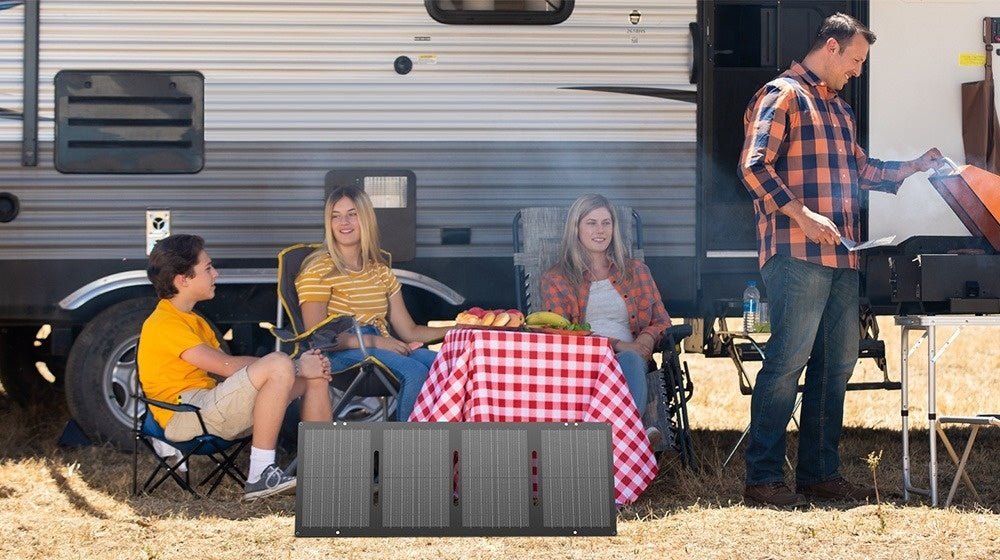 Panou solar portabil YT60, 60W, Pliabil in 4 bucati, IP67, RONIC - CampShop.ro