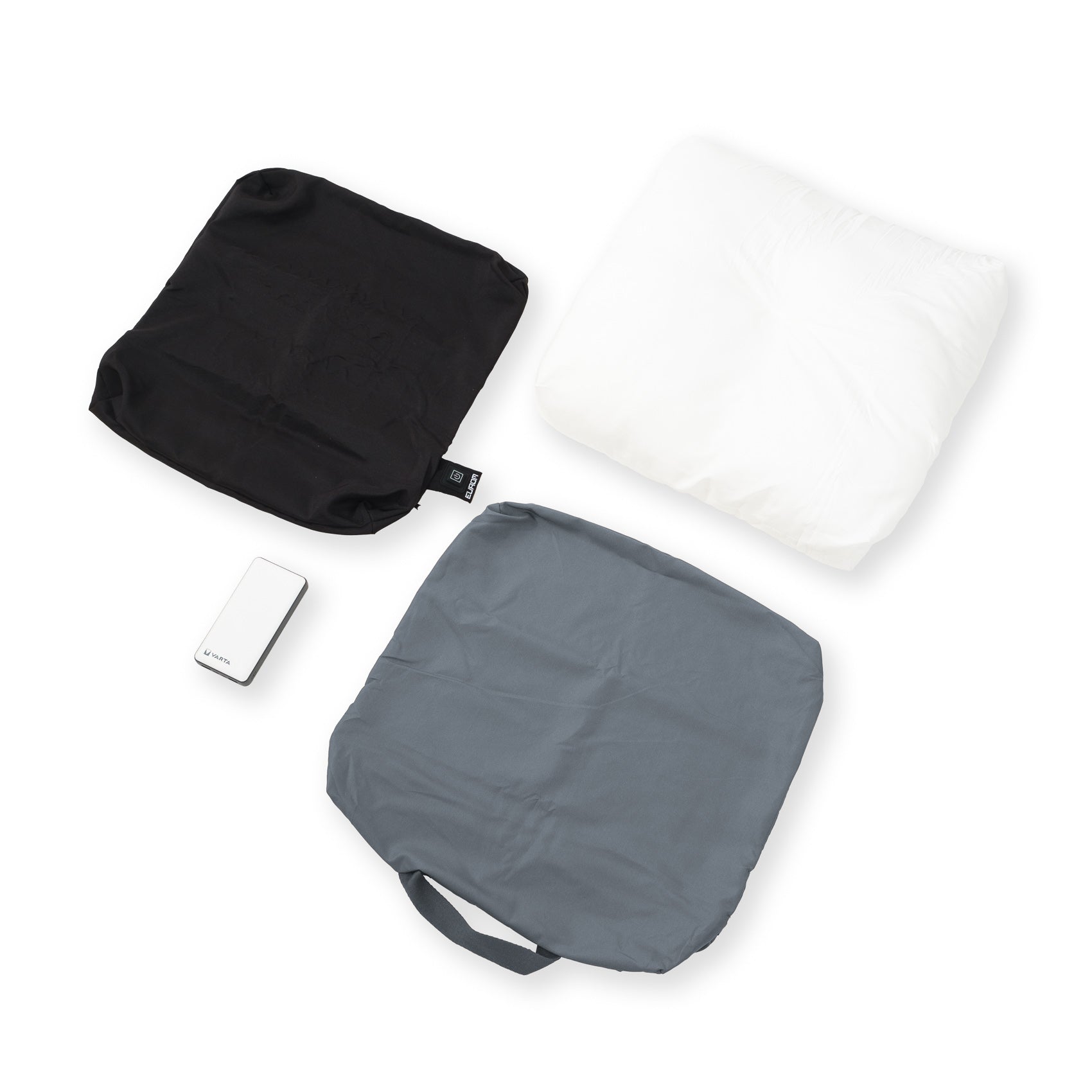 Perna incalzita electric EUROM WarmiGo, gri (Powerbank/baterie externa Varta inclusa - 20.000 mAh) - CampShop.ro