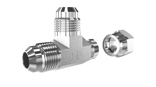 Piesă în T DREHMEISTER – filet 3/4" - 16 UNF pentru furtunuri de umplere GPL - CampShop.ro